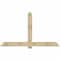 Ekena Millwork Eugene Rough Sawn Timber Gable Bracket, Douglas Fir, 84"W x 49"H x 6"D x 6"F, 14/12 Pitch GBW084X49X0606EUG00RDF - alternate 1